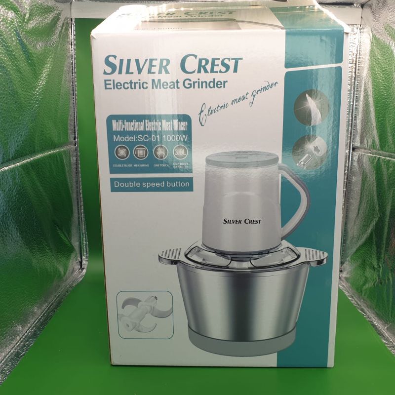 🆔 78 - Silver Crest Electric Meat Grinder Chopper 3L  (SC-01) . . . . . . . . . . . . . . . . . . . . . . . . . . . . . . . . . . . . . . . . . . . . . . . . . . . . . . . . . . . . . . . . . . . . . . . . . . . . . . . . 🔴#Tags ( Kitchen, Food, Processor, Stainless, Mincer )