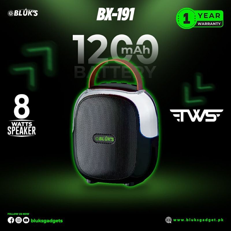 🆔 747 - BLUK's Portable Speaker (BX-191)