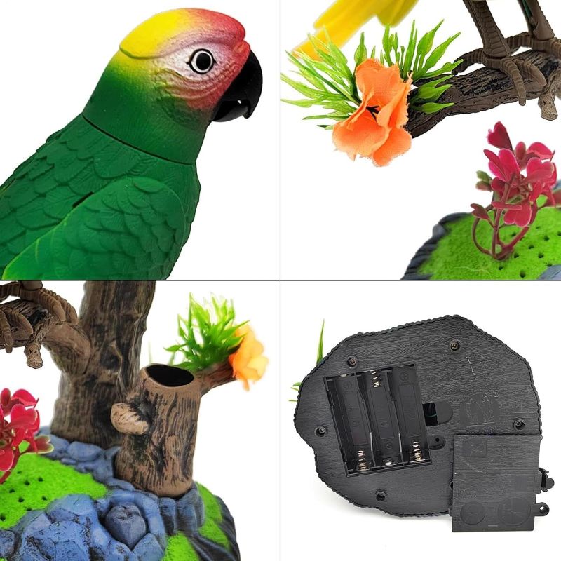 🆔 45 - Talking Parrot Electric Toy . . . . . . . . . . . . . . . . . . . . . . . . . . . . . . . . . . . . . . . . . . . . . . . . . . . . . . . . . . . . . . . . . . . . . . . . . . . . . . . . 🔴#Tags, (Interactive Sound Activated Bird Toy, Realistic Feathered Parrot Figure, Kids Voice Repeating Toy Gift, Electric Singing Dancing Bird, Bedroom Decorative Parrot Model)