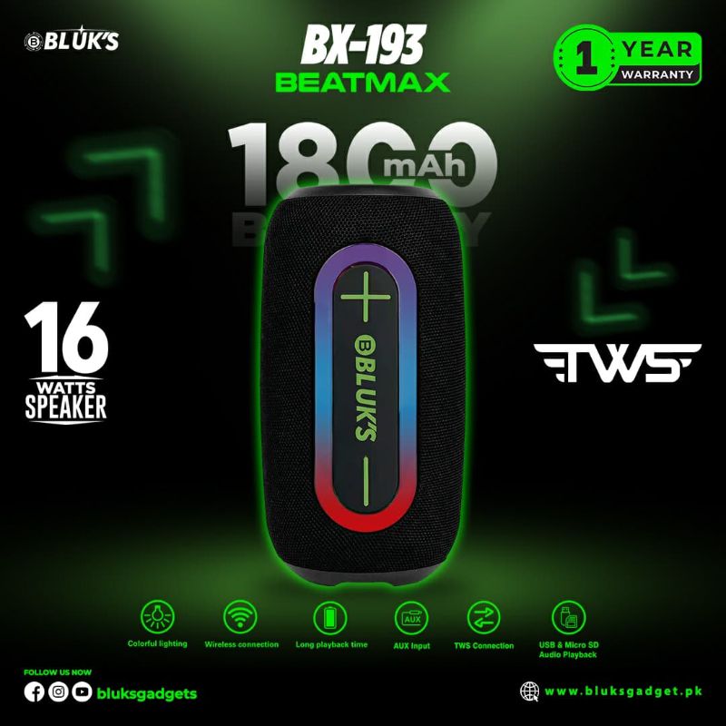 🆔 749 - BLUK's Beatmax Speaker (BX-193)