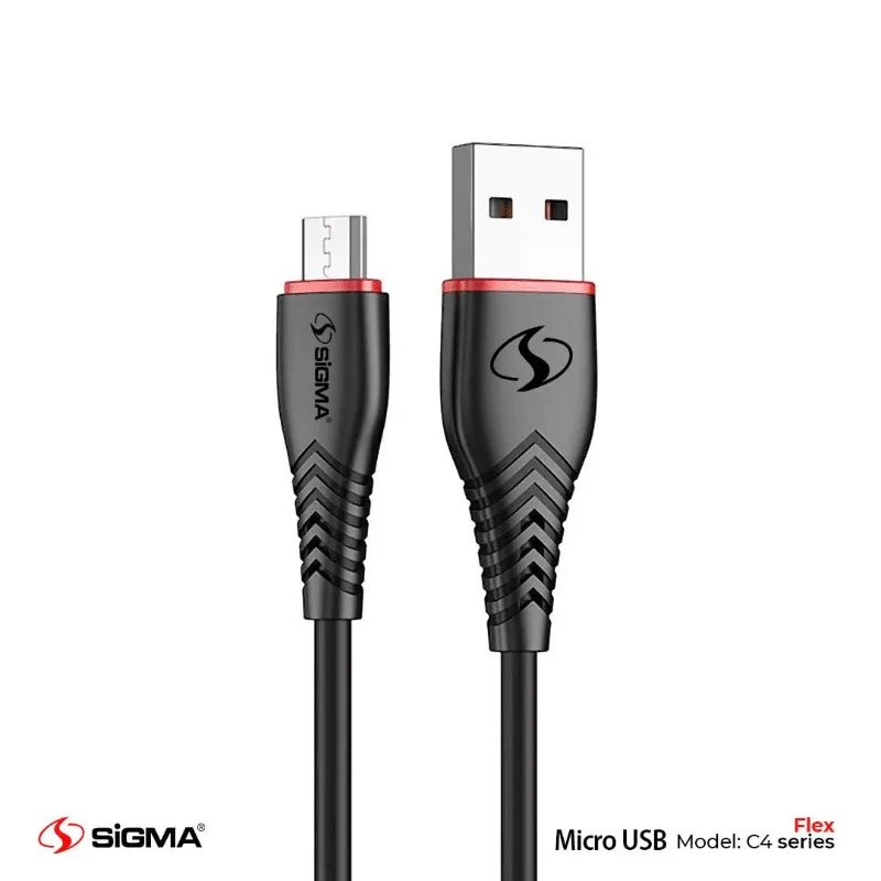🆔 876 - SiGMA Flex Data Cable Micro, 2.4A (C4)