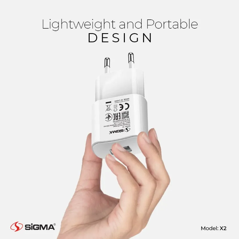 π 855 - SiGMA Mobile Charger, 2.4A (X2)