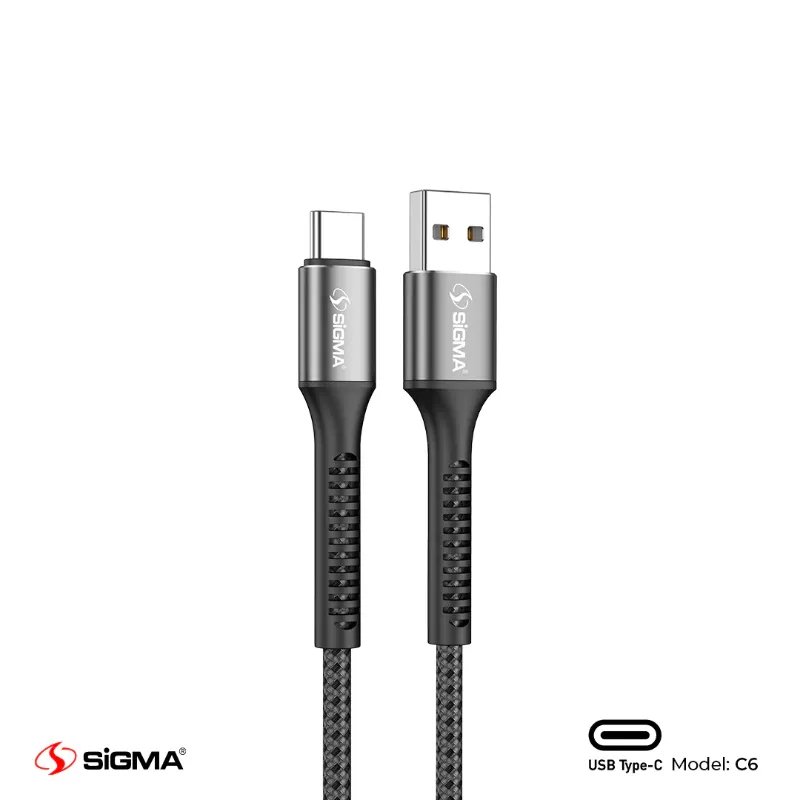 π 862 - SiGMA Braided Cable Type-C, 3.0A (C6)