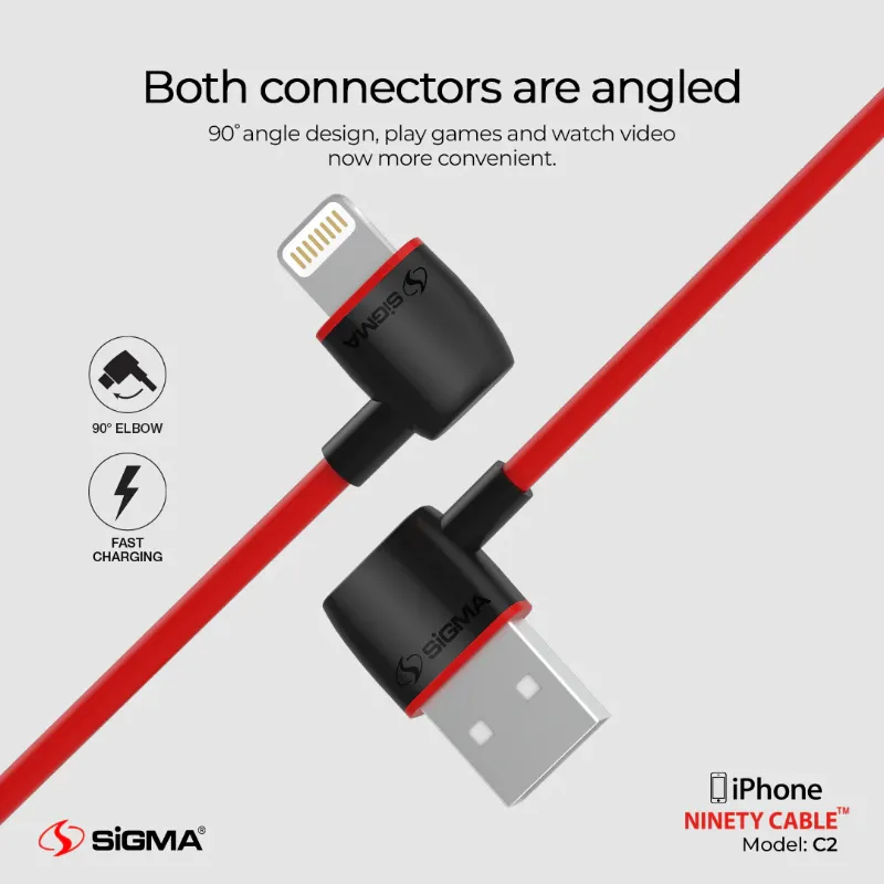 🆔 867 - SiGMA Ninety Cable IOS, 2.4A 2-Meter (C1) . . . . . . . . . . . . . . . . . . . . . . . . . . . . . . . . . . . . . . . . . . . . . . . . . . . . . . . . . . . . . . . . . . . . . . . . . . . . . . . . 🔴#Tags, (Gaming)
