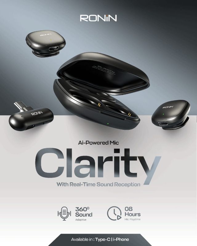 🆔 468 - RONIN - CLARITY - VLOGGING MIC (R-8005) . . . . . . . . . . . . . . . . . . . . . . . . . . . . . . . . . . . . . . . . . . . . . . . . . . . . . . . . . . . . . . . . . . . . . . . . . . . . . . . . 🔴#Tags, (vlogging, media, recording)