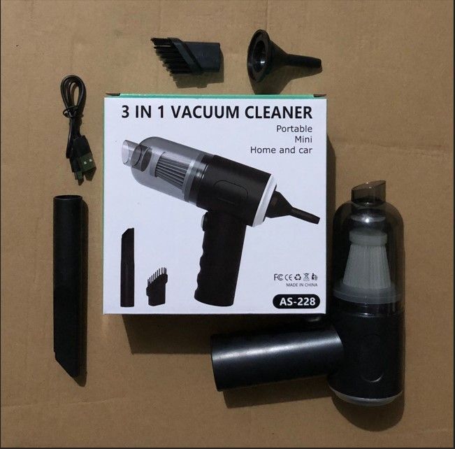 🆔 41 - 3 in 1 Mini Rechargeable Vacuum Cleaner (Model-AS-228) . . . . . . . . . . . . . . . . . . . . . . . . . . . . . . . . . . . . . . . . . . . . . . . . . . . . . . . . . . . . . . . . . . . . . . . . . . . . . . . . 🔴#Tags, (Portable Wet Dry Vacuum Cleaner, USB Rechargeable Handheld Vacuum, Car Interior Cleaning Tool, Mini Dust Blower Device, Lightweight Home Cleaning Machine)