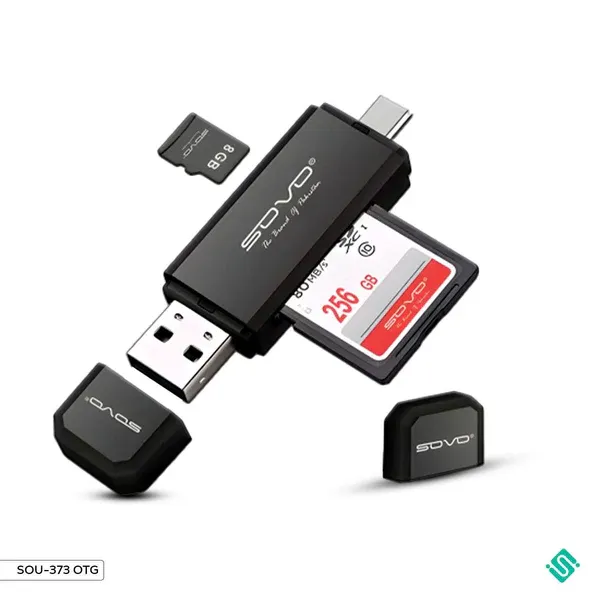 🆔 708 - SOVO CLICK 2 in 1 Card-Reader + OTG Type-C (SOU-373)