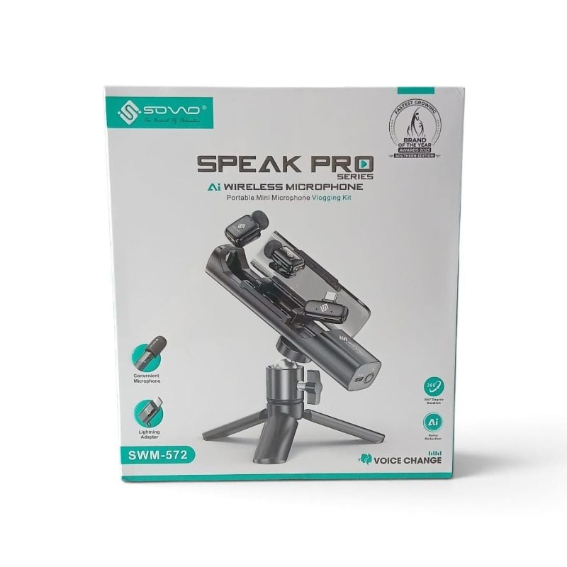 🆔 305 - SOVO SPEAK PRO AI Wireless Microphone Kit (Model-SWM-572) . . . . . . . . . . . . . . . . . . . . . . . . . . . . . . . . . . . . . . . . . . . . . . . . . . . . . . . . . . . . . . . . . . . . . . . . . . . . . . . . 🔴#Tags,(Wireless Lavalier Microphone, Dual Wireless Mic, SOVO Speak Pro Mic, Clip On Microphone, AI Noise Cancelling Mic)