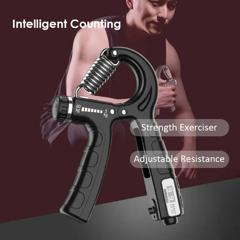 🆔 17 - AutoCounter Adjustable Hand Gripper (10-100kg) . . . . . . . . . . . . . . . . . . . . . . . . . . . . . . . . . . . . . . . . . . . . . . . . . . . . . . . . . . . . . . . . . . . . . . . . . . . . . . . . 🔴Tags: (Adjustable Resistance Gripper, Automatic Repetition Counter, Forearm Muscle Builder, Portable Hand Workout, Strength Training Gear)