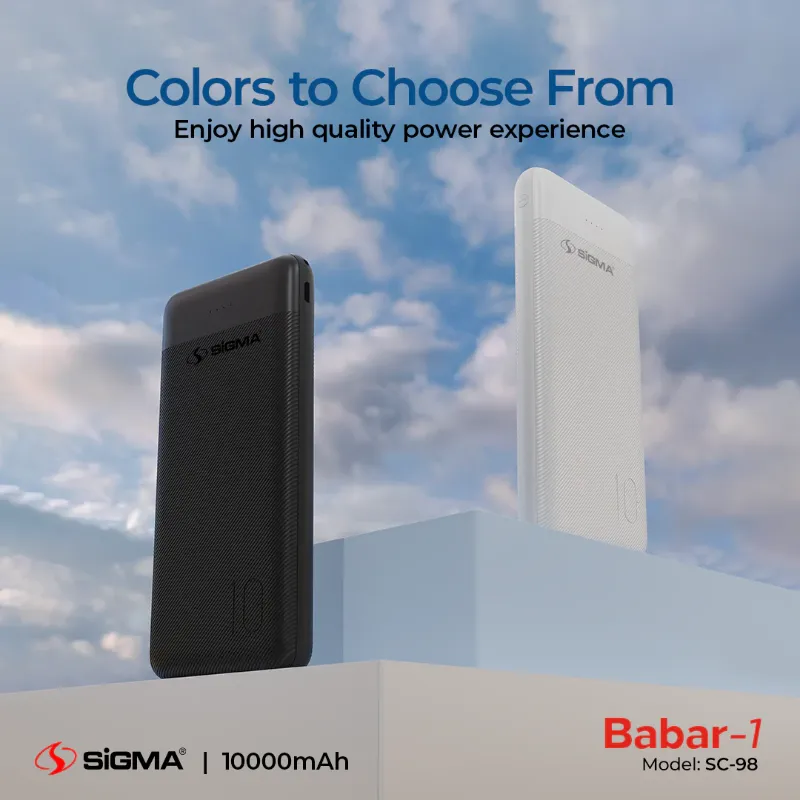 π 829 - SiGMA BABAR-1 Power Bank 10,000mAh, 2.1A (SC-98)