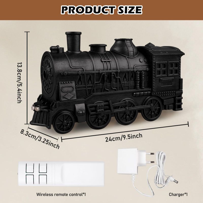 🆔 52 - Steam Train Ultrasonic Air Humidifier . . . . . . . . . . . . . . . . . . . . . . . . . . . . . . . . . . . . . . . . . . . . . . . . . . . . . . . . . . . . . . . . . . . . . . . . . . . . . . . . 🔴#Tags, (Steam Train Design Room Humidifier, 300ml Cool Mist Air Device, Ultrasonic Silent Bedroom Humidifier, Low Power Home Office Mist, Decorative Train Style Vaporizer)