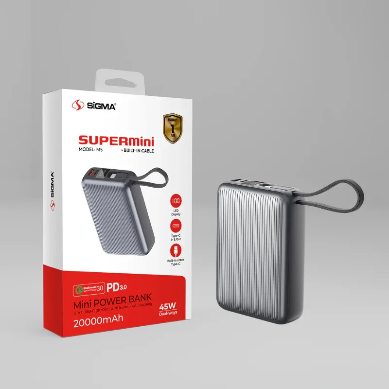 π 824 - SiGMA Mini Power Bank 20,000mAh, 45w (M5)