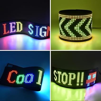 🆔 30 - Car LED Matrix Panel Devil Eyes Programmable and Flexible (Size - 10.5 x 5 inch) . . . . . . . . . . . . . . . . . . . . . . . . . . . . . . . . . . . . . . . . . . . . . . . . . . . . . . . . . . . . . . . . . . . . . . . . . . . . . . . . 🔴#Tags, (DIY Flexible LED Screen, Car Window Display Panel, Bluetooth App Remote Control, IP65 Waterproof Light, Customizable Pixel Animation)