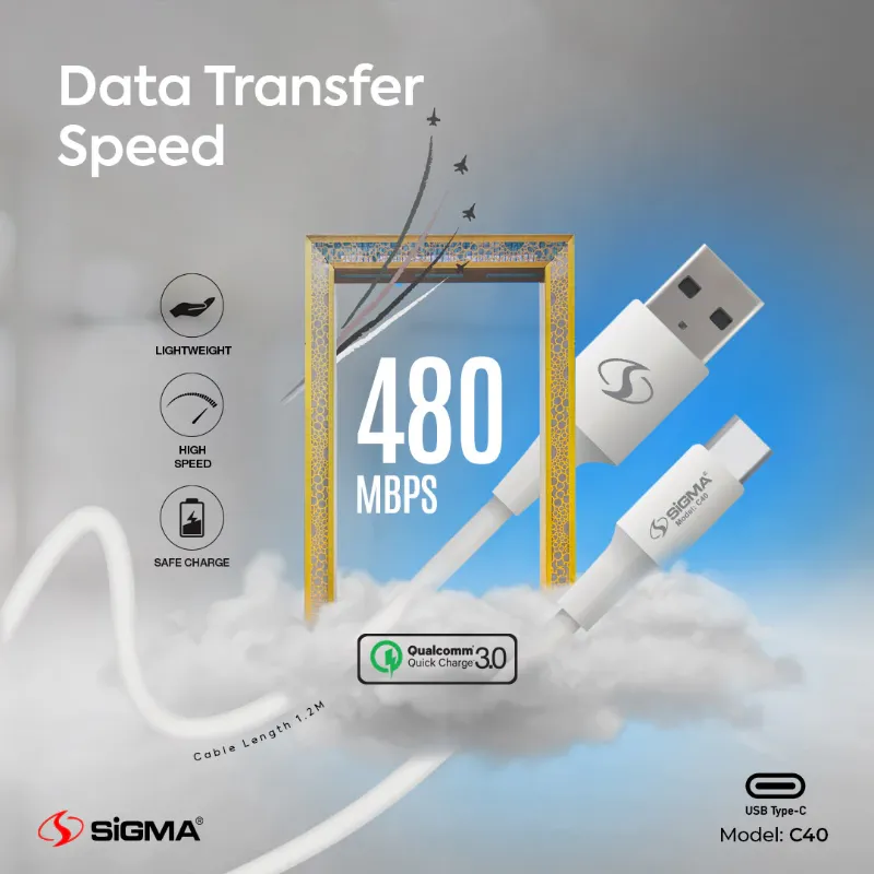 π 859 - SiGMA Data Cable 3.0A (C40)