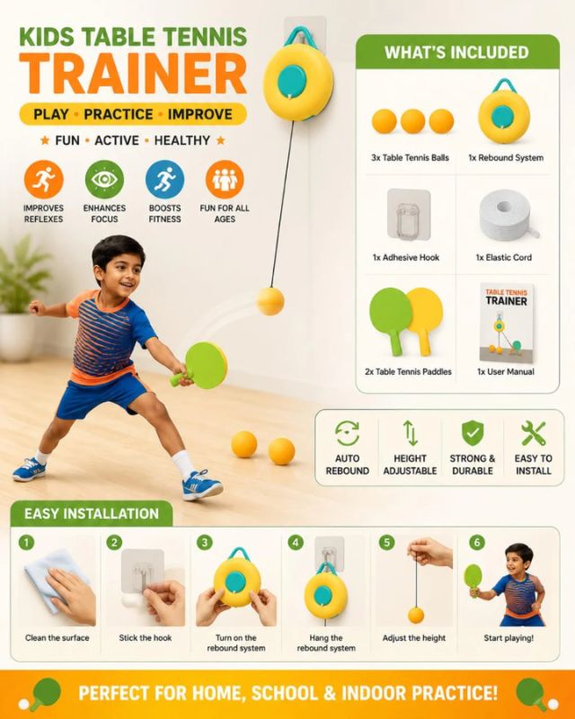 🆔 169 - Kids Ping Pong Trainer . . . . . . . . . . . . . . . . . . . . . . . . . . . . . . . . . . . . . . . . . . . . . . . . . . . . . . . . . . . . . . . . . . . . . . . . . . . . . . . . 🔴#Tags,(Kids Ping Pong Trainer, Hanging Table Tennis, Self Practice Rebound, Indoor Outdoor Play, Table Tennis Training)