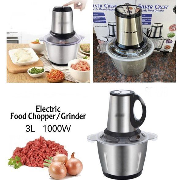 🆔 78 - Silver Crest Electric Meat Grinder Chopper 3L  (SC-01) . . . . . . . . . . . . . . . . . . . . . . . . . . . . . . . . . . . . . . . . . . . . . . . . . . . . . . . . . . . . . . . . . . . . . . . . . . . . . . . . 🔴#Tags ( Kitchen, Food, Processor, Stainless, Mincer )