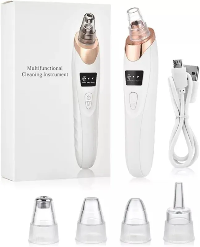 🆔 44 - 5 in 1 Electric Blackhead Remover Vacuum Suction Device . . . . . . . . . . . . . . . . . . . . . . . . . . . . . . . . . . . . . . . . . . . . . . . . . . . . . . . . . . . . . . . . . . . . . . . . . . . . . . . . 🔴#Tags, (Facial Pore Vacuum Cleaner, Acne Oil Removal Beauty Tool, USB Rechargeable Skin Care Device, Adjustable Suction Face Cleaner, Blackhead Extraction Machine)