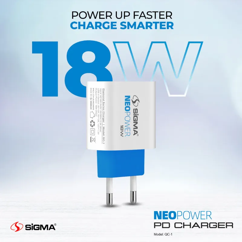 π 849 - SiGMA NEO POWER Mobile Charger, 18w (QC-1)