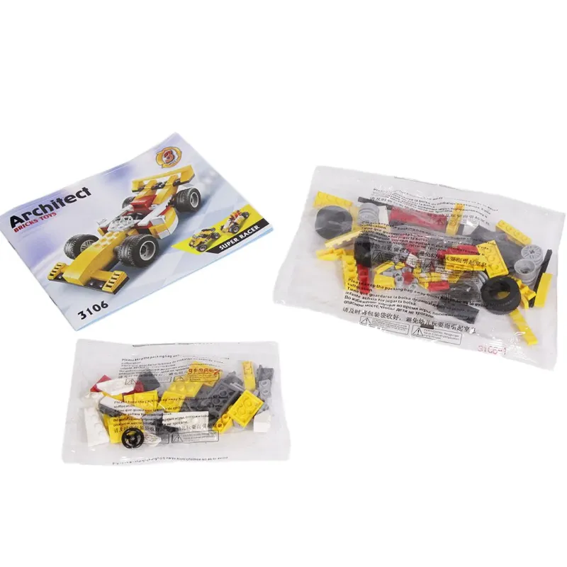 🆔 37 - Decool Architect Creator 3-in-1 Super Racer Car Building Blocks Set 3106 . . . . . . . . . . . . . . . . . . . . . . . . . . . . . . . . . . . . . . . . . . . . . . . . . . . . . . . . . . . . . . . . . . . . . . . . . . . . . . . . 🔴#Tags, (Decool 3in1 Building Set, Yellow Super Racer Blocks, Kids Educational DIY Toy, Quad Bike Go-Kart Kit, 121 PCS Model Bricks)