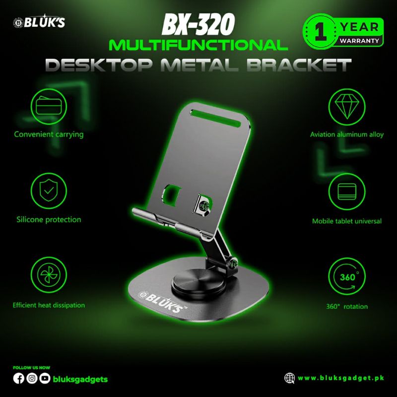 🆔 797 - BLUK's Steel Table Mobile Stand (BX-320)