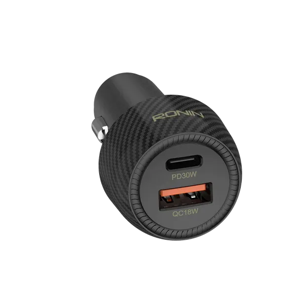 🆔 516 - RONIN - 48 Watt Max Fast Car Charger (Model-R-2505) . . . . . . . . . . . . . . . . . . . . . . . . . . . . . . . . . . . . . . . . . . . . . . . . . . . . . . . . . . . . . . . . . . . . . . . . . . . . . . . . 🔴#Tags,(Ronin R2505 Nos Charger, Dual Output Car Charger, PD 30W Fast Charging, Quick Charge 18W Adapter, Compact Black Car Charger)