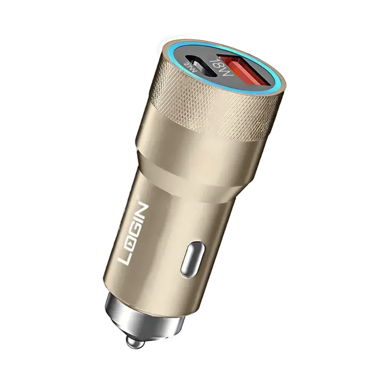 🆔 883 - LOGIN Car Charger, 45w (L-601)