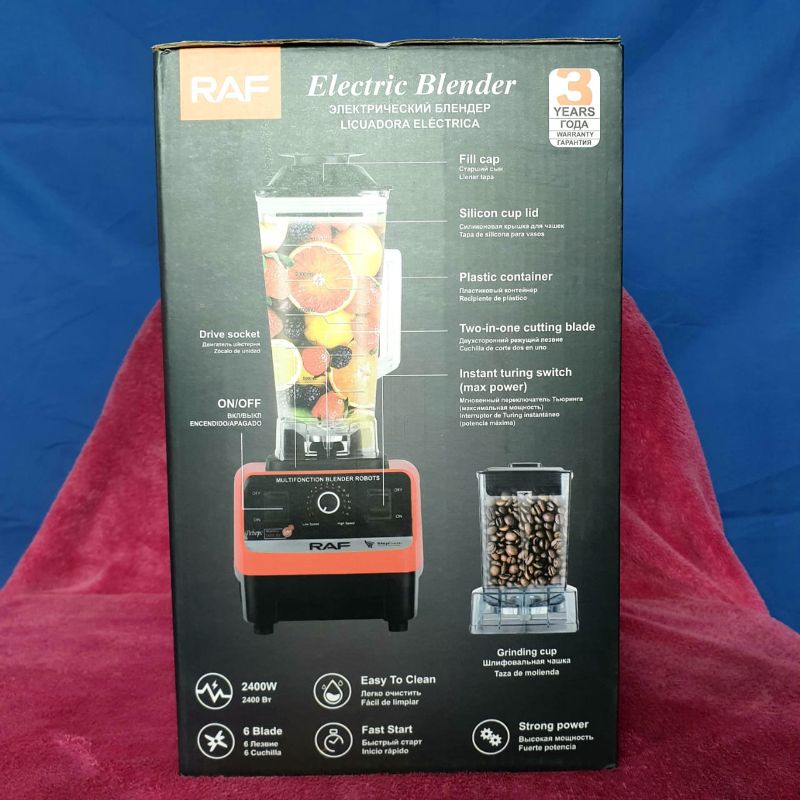 🆔 77 - RAF Commercial Blender & Grinder (R-2809) . . . . . . . . . . . . . . . . . . . . . . . . . . . . . . . . . . . . . . . . . . . . . . . . . . . . . . . . . . . . . . . . . . . . . . . . . . . . . . . . 🔴#Blender, #Grinder, #RAF, #KitchenAppliance, (FruitBlending, IceCrushing, StainlessBlade, OverheatProtection, EasyCleaning)