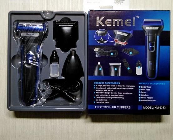 🆔 32 - Kemei 3 in 1 Professional Rechargeable Hair Trimmer & Shaver (KM-6330) . . . . . . . . . . . . . . . . . . . . . . . . . . . . . . . . . . . . . . . . . . . . . . . . . . . . . . . . . . . . . . . . . . . . . . . . . . . . . . . . 🔴#Tags, (Kemei KM6333 Grooming Set, 3in1 Rechargeable Trimmer, Nose Ear Hair Shaver, Professional Beard Clipper, Electric Men’s Grooming Kit)