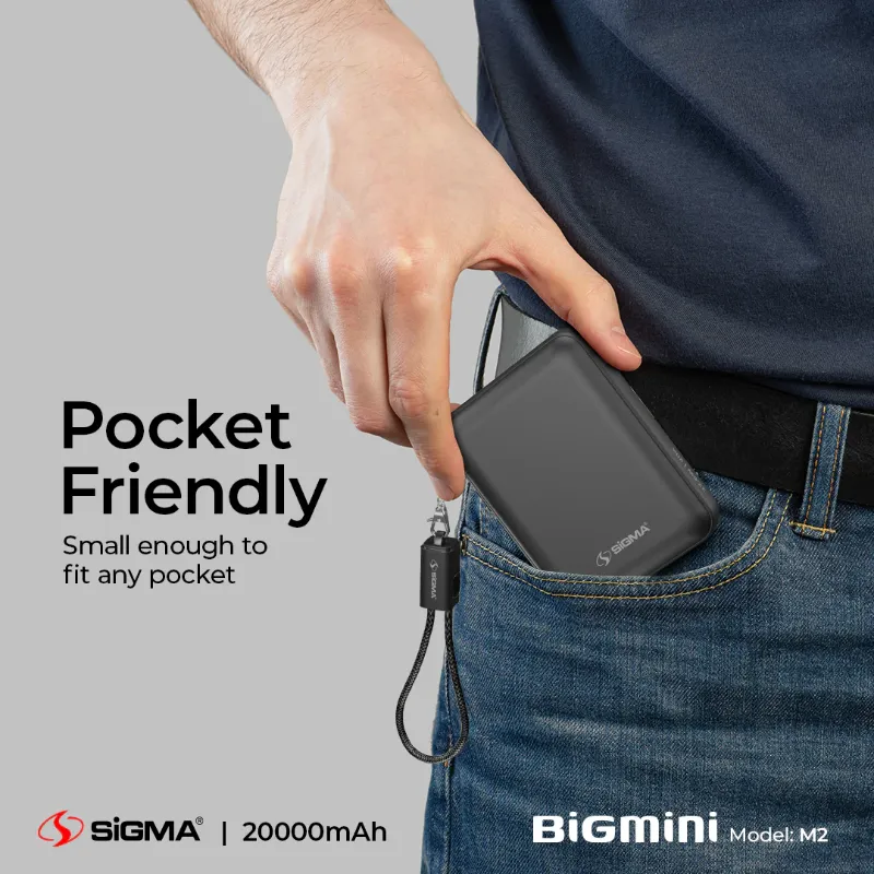 🆔 823 - SiGMA Big-Mini Power Bank 20,000mAh, 22.5w (M2)