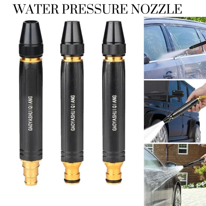 🆔 389 - Water Pressure Nozzle Black Gold ABS Plastic Body . . . . . . . . . . . . . . . . . . . . . . . . . . . . . . . . . . . . . . . . . . . . . . . . . . . . . . . . . . . . . . . . . . . . . . . . . . . . . . . . 🔴#Tags,(Water Pressure Nozzle, Black Gold ABS Nozzle, Three Spray Modes, Garden And Car Wash)