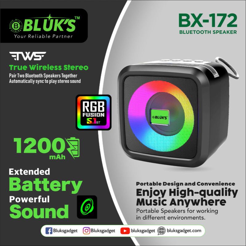🆔 731 - BLUK's Portable Speaker (BX-172)