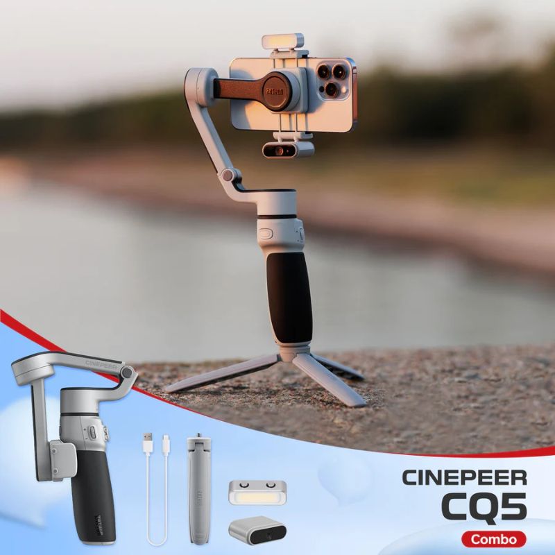 🆔 012 - ZHIYUN CINEPEER CQ5 Gimbal . . . . . . . . . . . . . . . . . . . . . . . . . . . . . . . . . . . . . . . . . . . . . . . . . . . . . . . . . . . . . . . . . . . . . . . . . . . . . . . . 🔴#Tags, (ZHIYUN Cinepeer CQ5, AI Gimbal Stabilizer, Foldable Smartphone Gimbal, Magnetic Light Extension Rod, Voice Control Tracking)