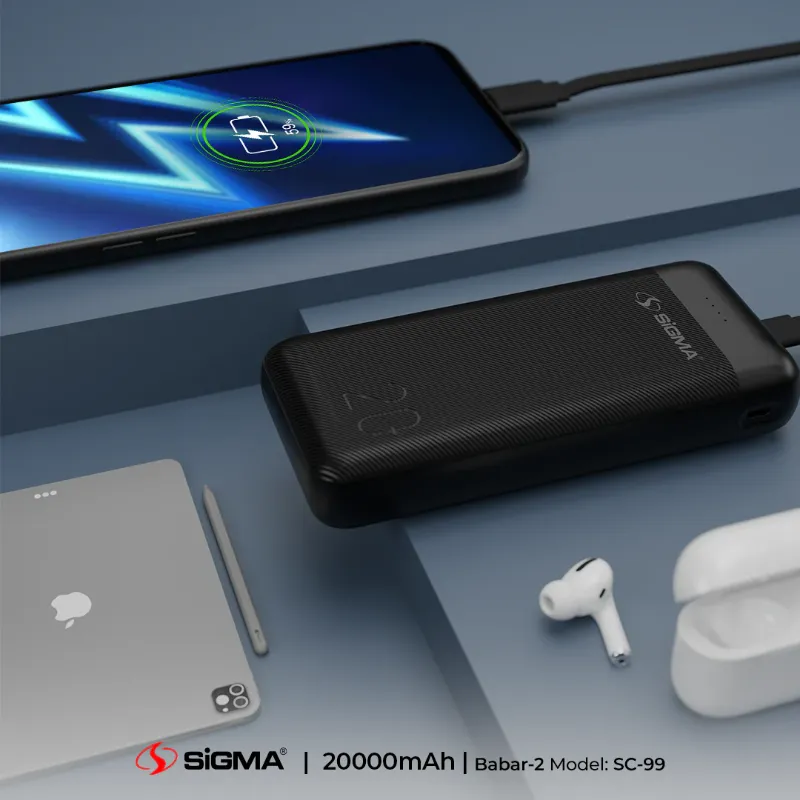 π 830 - SiGMA BABAR-2 Power Bank 20,000mAh, 2.1A (SC-99)
