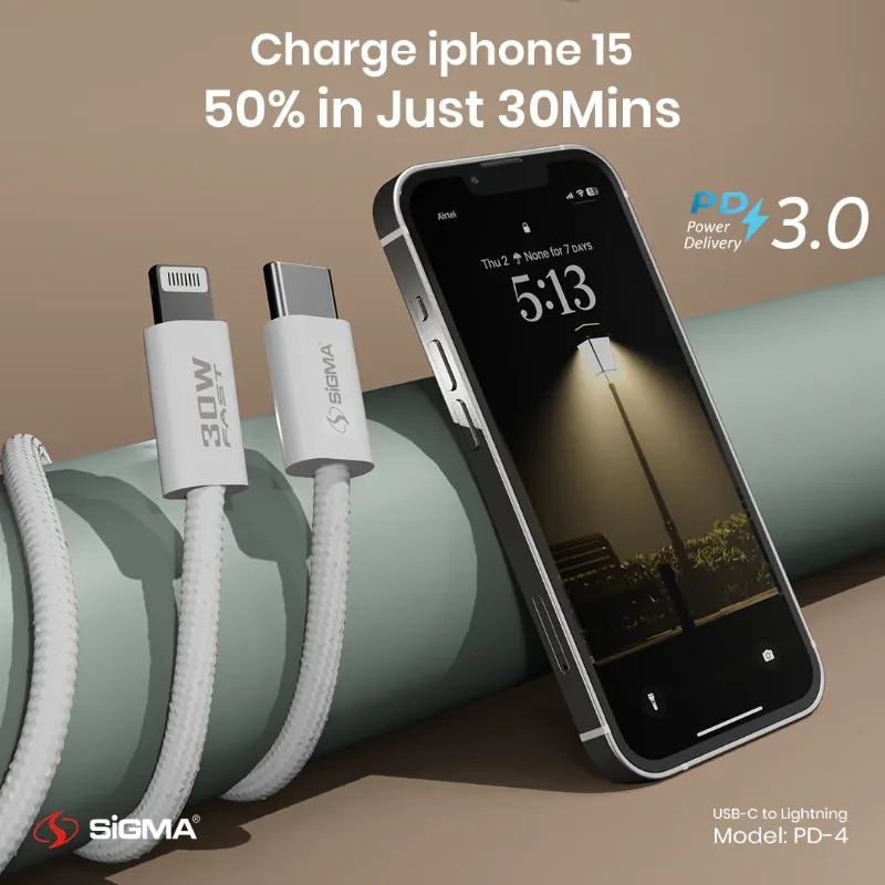 π 858 - SiGMA IOS Cable, 30w (PD-4)