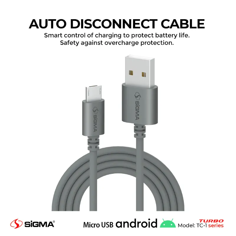 π 861 - SiGMA Turbo Series Micro Cable, 2.4A (TC-1)