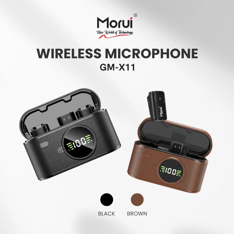 🆔 195 - Morui Dual Wireless Ai Microphone (Model-GM-X11)  . . . . . . . . . . . . . . . . . . . . . . . . . . . . . . . . . . . . . . . . . . . . . . . . . . . . . . . . . . . . . . . . . . . . . . . . . . 🔴#Tags,(Dual Wireless Microphone, Morui Wireless Mic, Content Creator Microphone, Ai Noise Cancellation Mic, YouTube Vlogging Microphone)