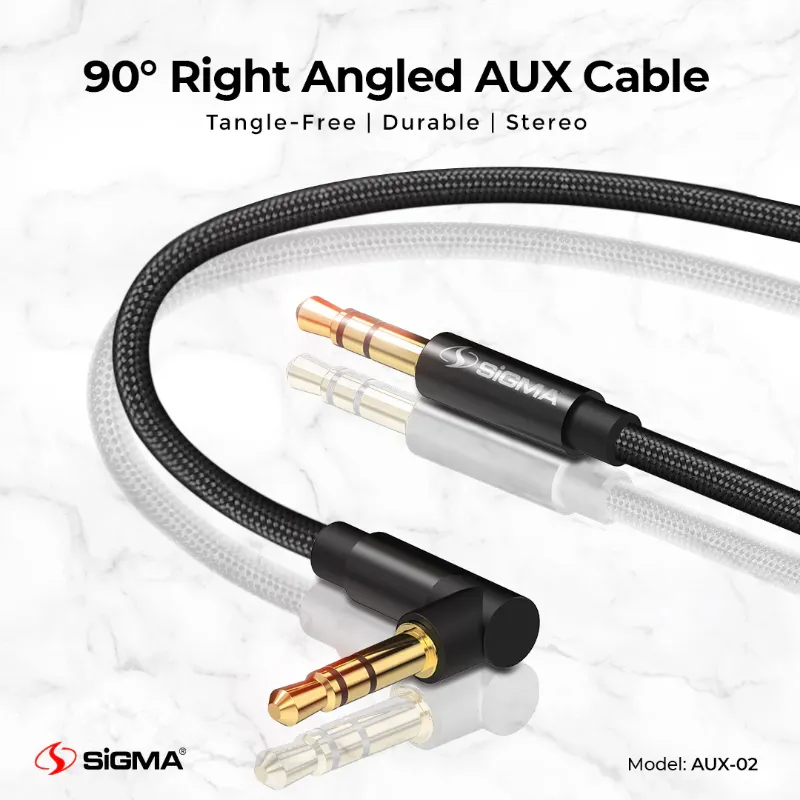 🆔 881 - SiGMA Aux Cable, 3.5mm (AUX-02)
