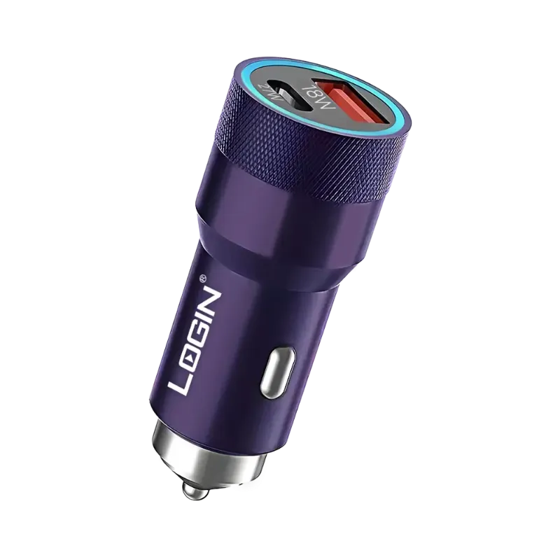 🆔 883 - LOGIN Car Charger, 45w (L-601)