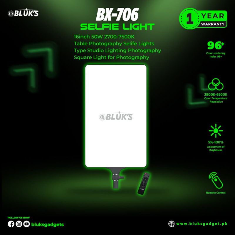 π 791 - BLUK's StudioGlow - 16inch LED Light (BX-706) . . . . . . . . . . . . . . . . . . . . . . . . . . . . . . . . . . . . . . . . . . . . . . . . . . . . . . . . . . . . . . . . . . . . . . . . . . . . . . . . π΄#Tags, (Vlogging, Media, Photography)