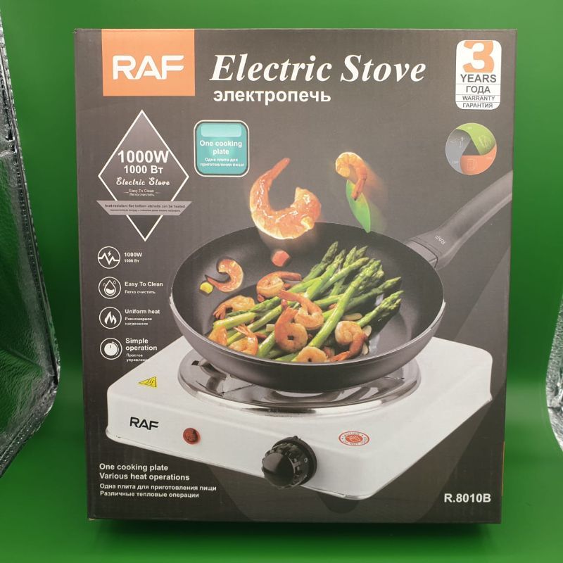 🆔 68 - RAF Electric Stove & Hot Plate (R-8010B) . . . . . . . . . . . . . . . . . . . . . . . . . . . . . . . . . . . . . . . . . . . . . . . . . . . . . . . . . . . . . . . . . . . . . . . . . . . . . . . . 🔴#Tags, (Single Plate Electric Cooker, 1000W Countertop Burner, Auto-Thermostat Safety Stove, Non-Stick Hot Plate, Overheat Protection Kitchen Appliance)