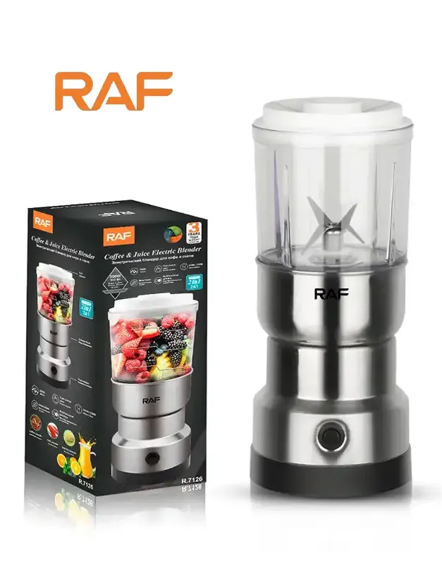 🆔 47 - RAF 2 in 1 Mini Electric Juicer Blender & Masala Grinder (R-7126) . . . . . . . . . . . . . . . . . . . . . . . . . . . . . . . . . . . . . . . . . . . . . . . . . . . . . . . . . . . . . . . . . . . . . . . . . . . . . . . . 🔴#Tags, (Mini Electric Juicer Blender, 2 in 1 Masala Grinder Device, Stainless Steel Blade Blender, High Speed Food Processor, Compact Home Kitchen Mixer)