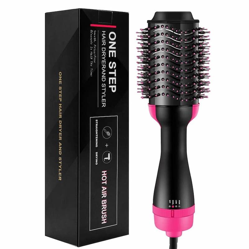 🆔 33 - One-Step Blow Hair Dryer & Volumizer Hot Air Brush 3 in 1 Hair Styler . . . . . . . . . . . . . . . . . . . . . . . . . . . . . . . . . . . . . . . . . . . . . . . . . . . . . . . . . . . . . . . . . . . . . . . . . . . . . . . . 🔴#Tags, (Hot Air Dryer Brush, 3in1 Hair Volumizer Styler, Titanium Barrel Straightener, Negative Ion Hair Curler, Professional Blow Dry Brush)