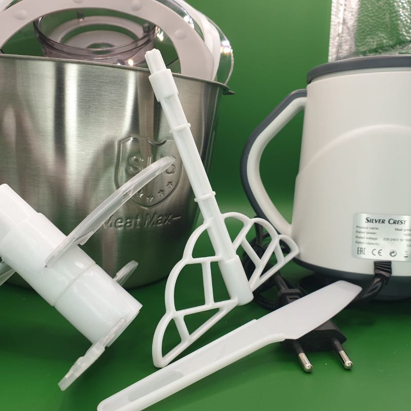 🆔 78 - Silver Crest Electric Meat Grinder Chopper 3L  (SC-01) . . . . . . . . . . . . . . . . . . . . . . . . . . . . . . . . . . . . . . . . . . . . . . . . . . . . . . . . . . . . . . . . . . . . . . . . . . . . . . . . 🔴#Tags ( Kitchen, Food, Processor, Stainless, Mincer )
