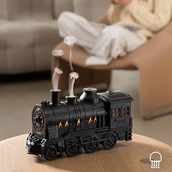 🆔 52 - Steam Train Ultrasonic Air Humidifier . . . . . . . . . . . . . . . . . . . . . . . . . . . . . . . . . . . . . . . . . . . . . . . . . . . . . . . . . . . . . . . . . . . . . . . . . . . . . . . . 🔴#Tags, (Steam Train Design Room Humidifier, 300ml Cool Mist Air Device, Ultrasonic Silent Bedroom Humidifier, Low Power Home Office Mist, Decorative Train Style Vaporizer)