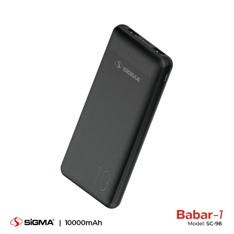 π 829 - SiGMA BABAR-1 Power Bank 10,000mAh, 2.1A (SC-98)