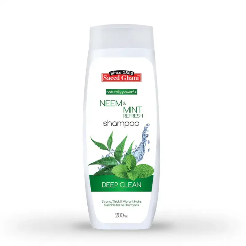 🆔 199 - Saeed Ghani - Neem Mint Refresh Shampoo 185ml . . . . . . . . . . . . . . . . . . . . . . . . . . . . . . . . . . . . . . . . . . . . . . . . . . . . . . . . . . . . . . . . . . . . . . . . . . . . . . . . 🔴#Tags,(Neem Mint Refresh Shampoo, Natural Herbal Hair Care, Refreshing Scalp Care Shampoo, Anti Dandruff Hair Cleanser, Cooling Mint Scalp Formula)