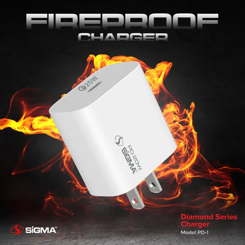 π 852 - SiGMA Diamond Series Mobile Charger, 20w (PD-1)