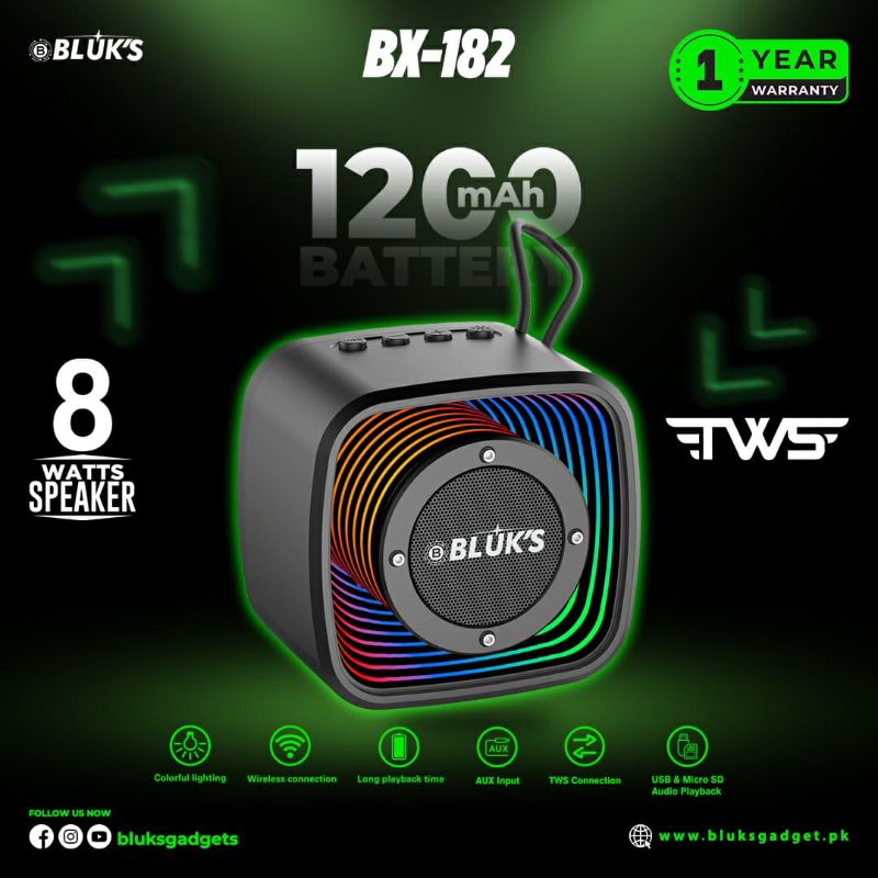 🆔 738 - BLUK's DISCO LIGHTS Speaker (BX-182)
