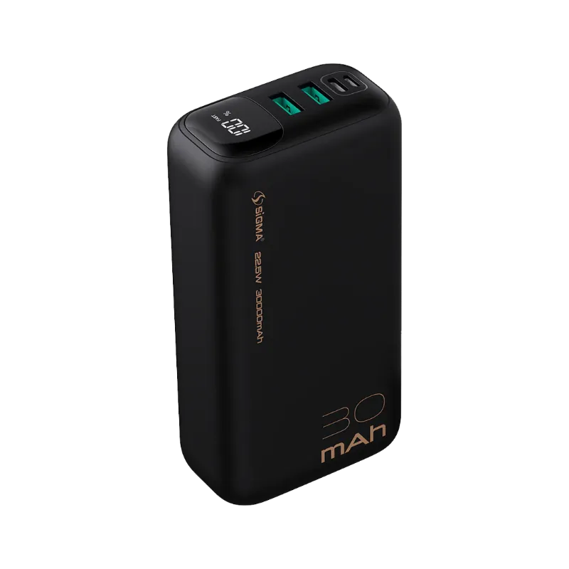 π 827 - SiGMA Shaheen Power Bank 30,000mAh, 22.5w (PD-30)