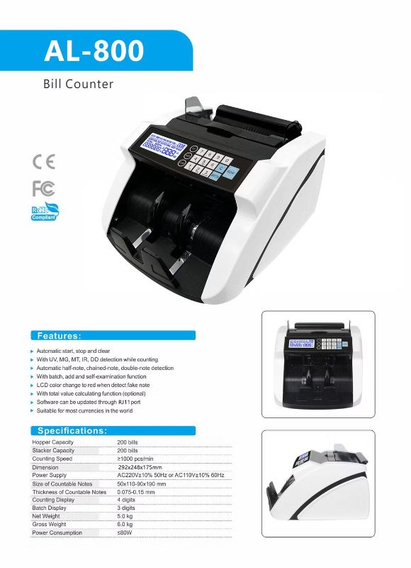 🆔 73 - Cash Counter (Model-AL-800) . . . . . . . . . . . . . . . . . . . . . . . . . . . . . . . . . . . . . . . . . . . . . . . . . . . . . . . . . . . . . . . . . . . . . . . . . . . . . . . . 🔴#Tags, ( Currency, Detector, Bill, Cash, Money )